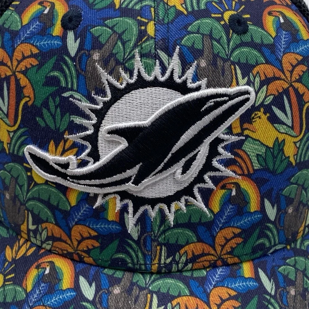 Miami‎ Dolphins Youth Hat Hawiian 47 Brand SnapBack Trucker Cleaned Floral